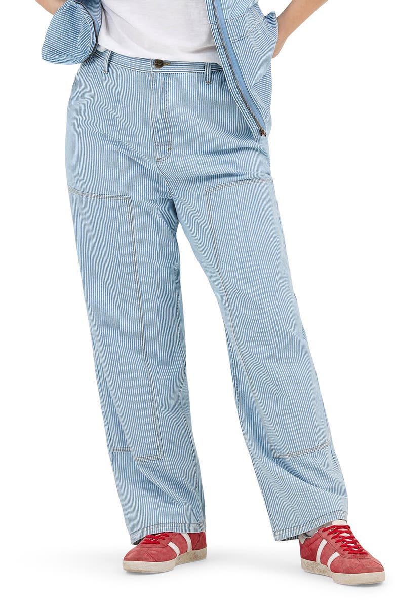 Lee High Waist Carpenter Jeans, Alternate, color, Mid Railroad