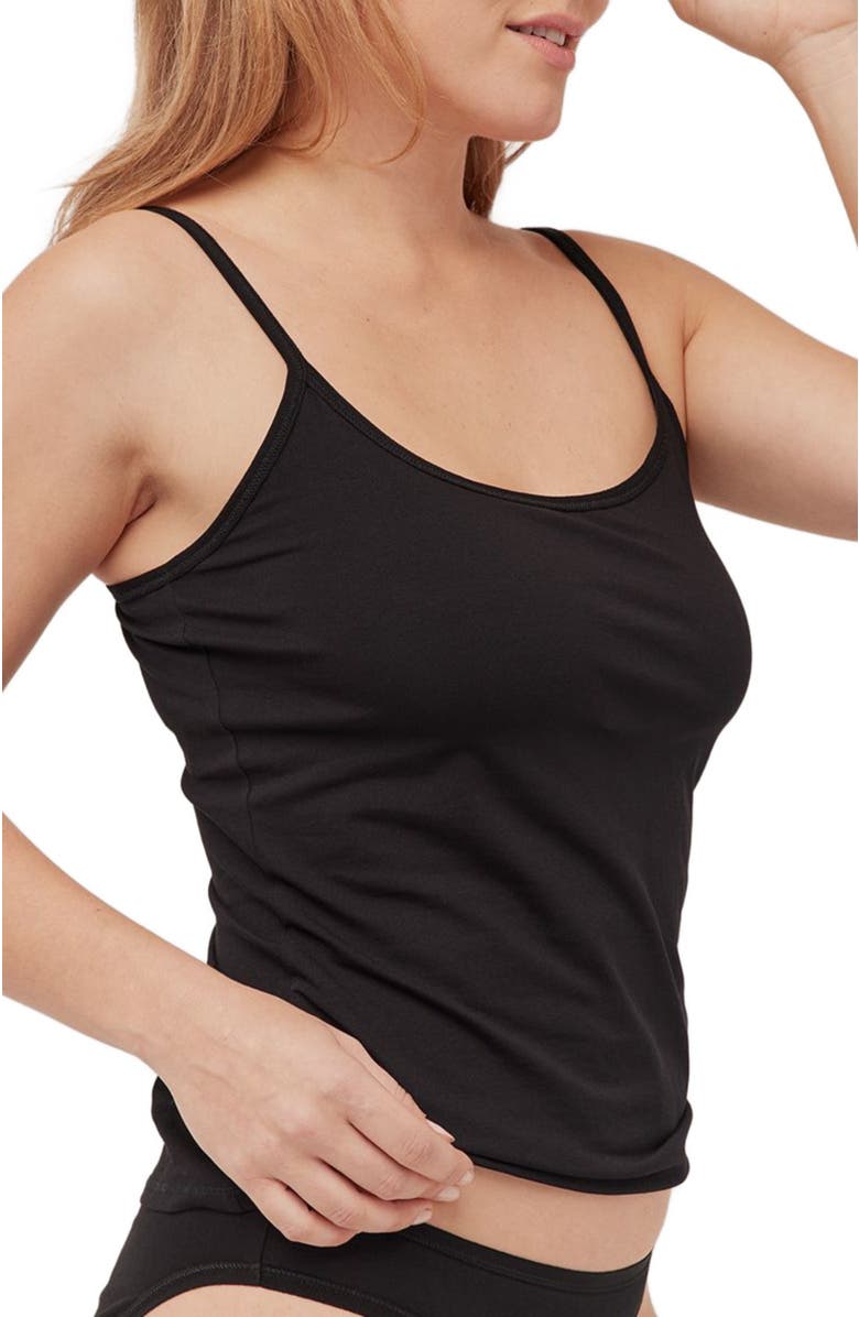 Pact Everyday Shelf Bra Camisole 3-Pack, Alternate, color, Black