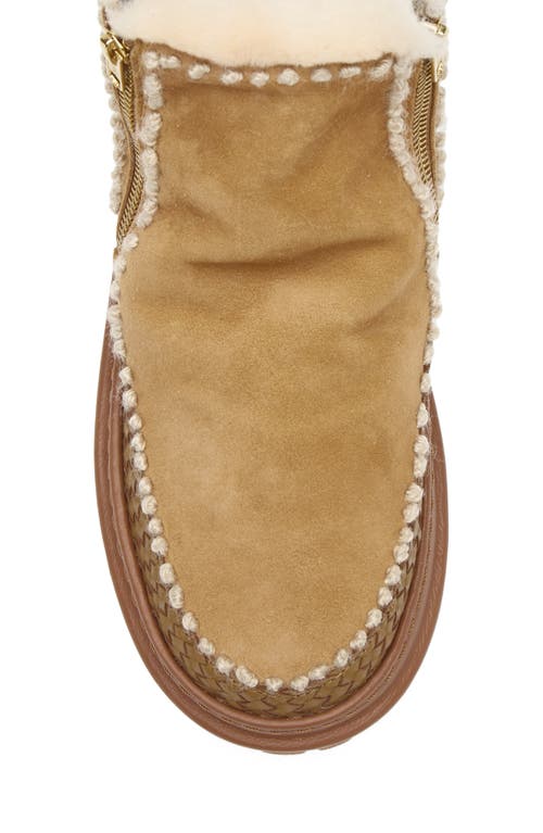 Laidback London Setsu 4.0 Genuine Shearling Lined Ankle Boot In Brown