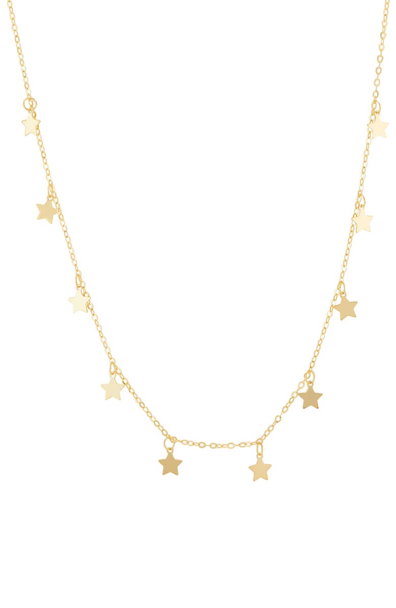 Frankie & Zoe Star Station Necklace, Main, color, Yellow Gold