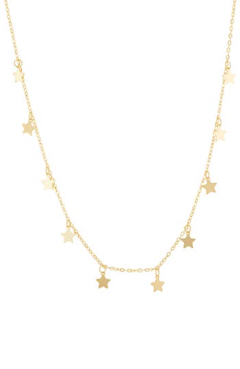 Frankie & Zoe Star Station Necklace In Gold