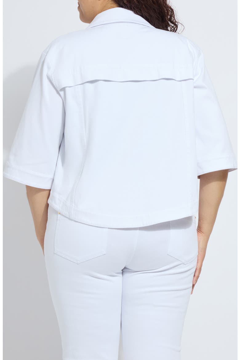 Remi Denim Jacket, Alternate, color, WHITE