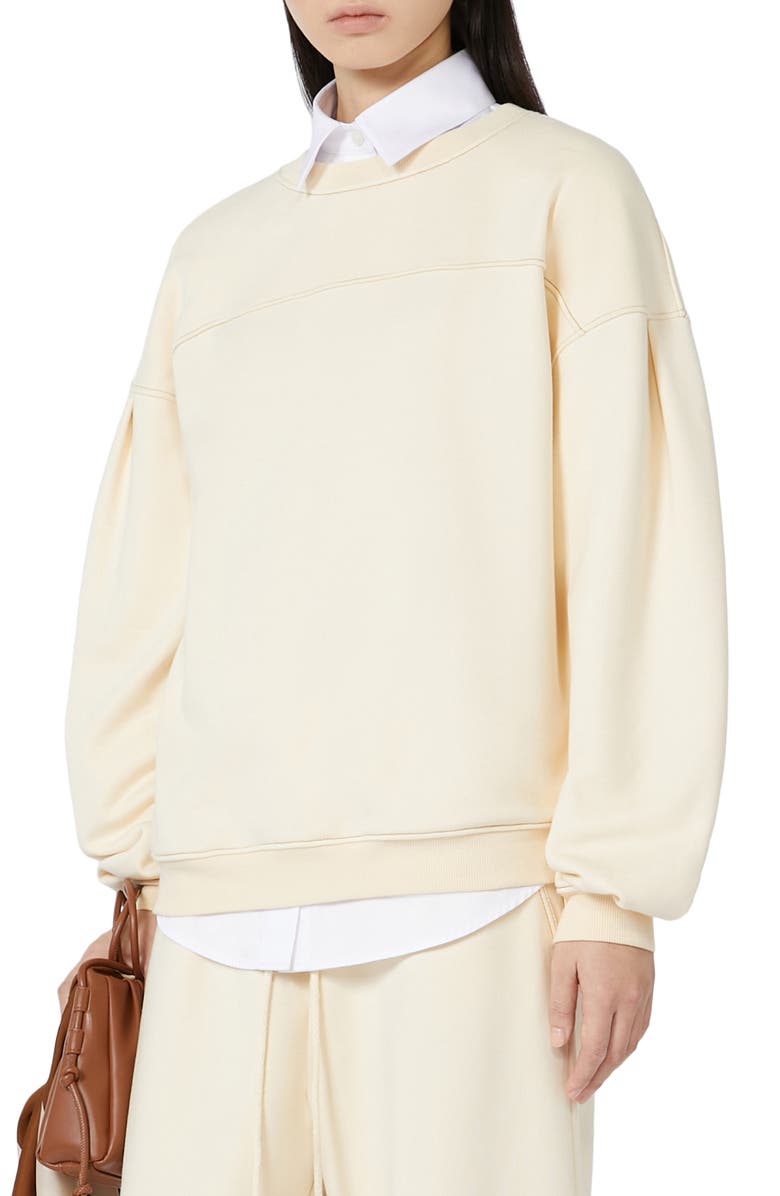 MM by Max Mara Mogol Oversize Sweatshirt, Alternate, color, Ivory