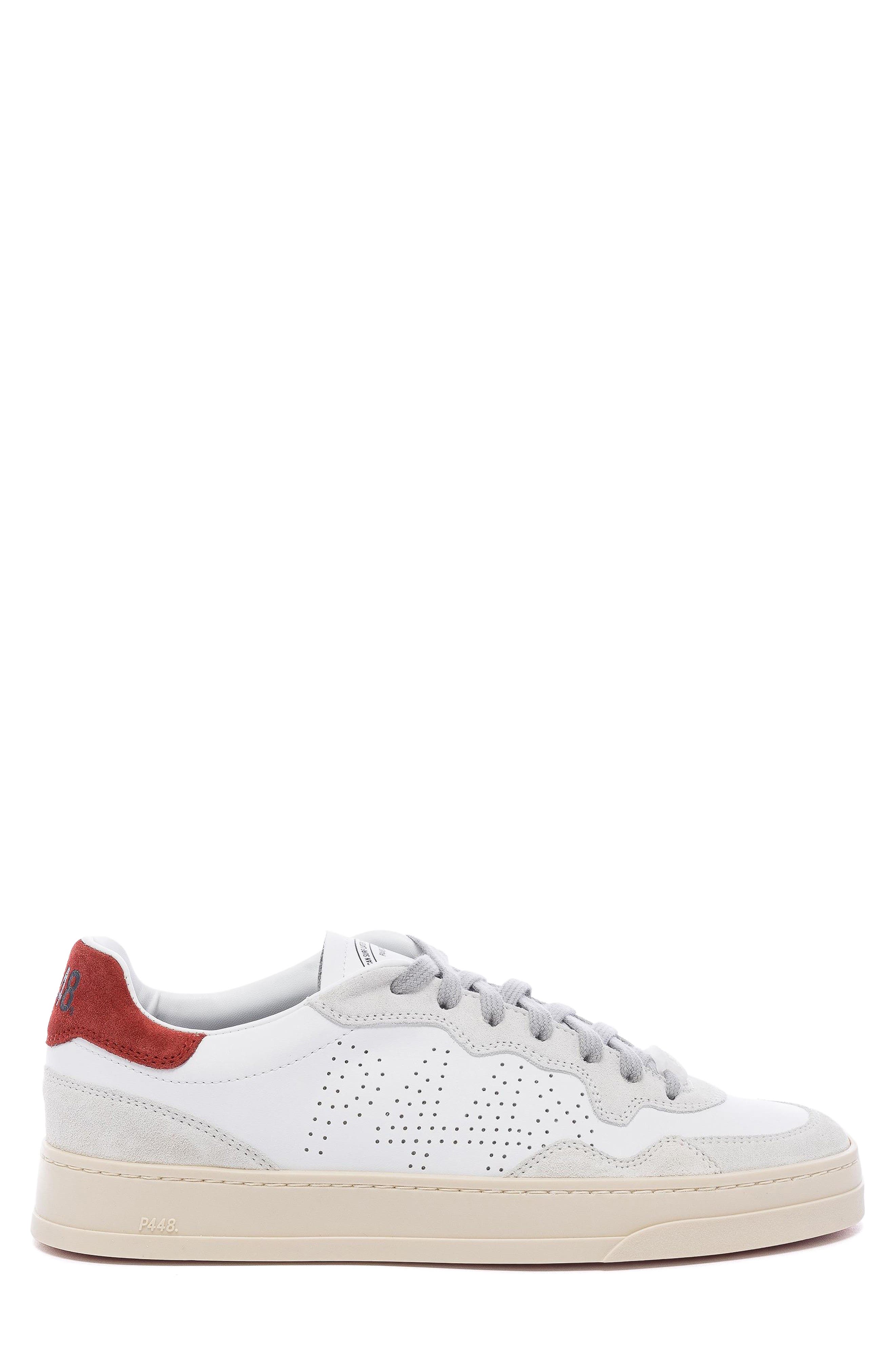 P448 Bali Lace-Up Sneaker, Alternate, color, White/ Red