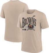Nike Men's Nike Sand Cleveland Browns Rewind Tri-Blend T-Shirt