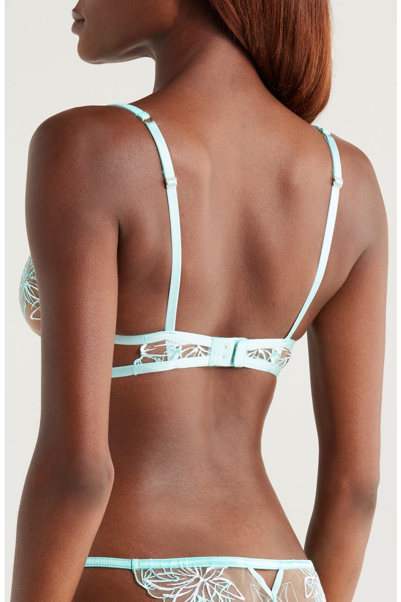Lilly Embroidered Underwire Bra, Alternate, color, ISLAND PARADISE BLUE