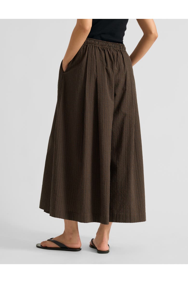 Gingham Culottes, Alternate, color, Chocolate