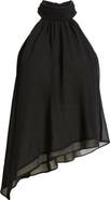 Open Edit Asymmetric Woven Top