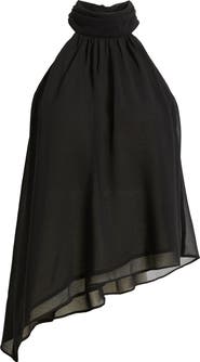 Open Edit Asymmetric Woven Top