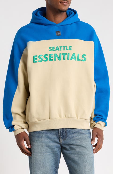 Seattle Seahawks 90s Relaxed Colorblock Hoodie