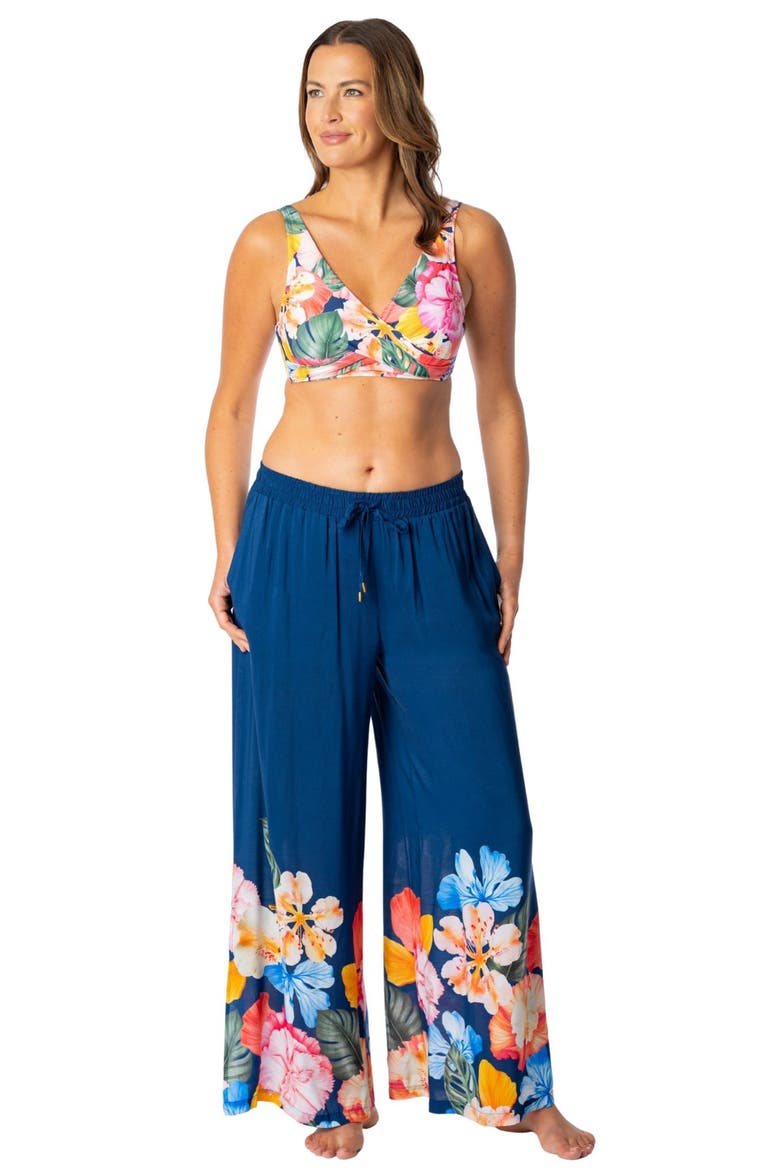 Vera Surplice Bra Bikini Top, Alternate, color, PANTHEON BLUE