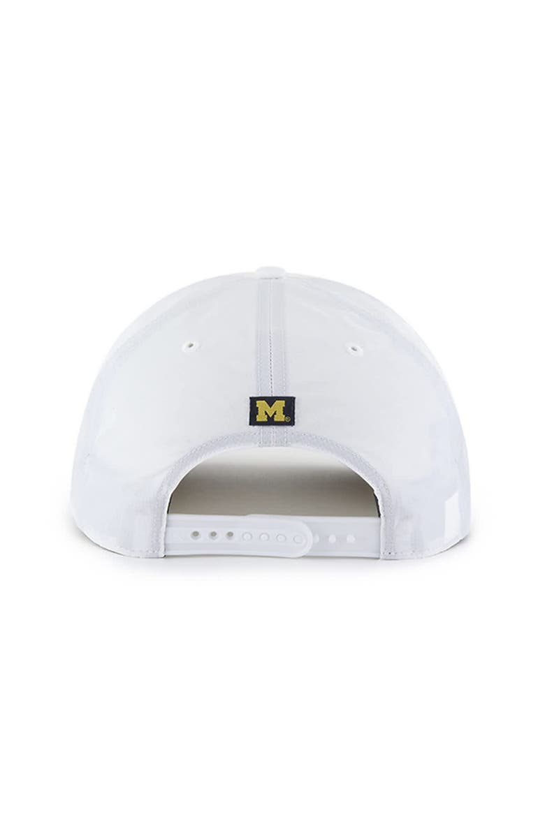 '47 Men's '47 White Michigan Wolverines Condor Hitch brrr° Adjustable Hat, Alternate, color,