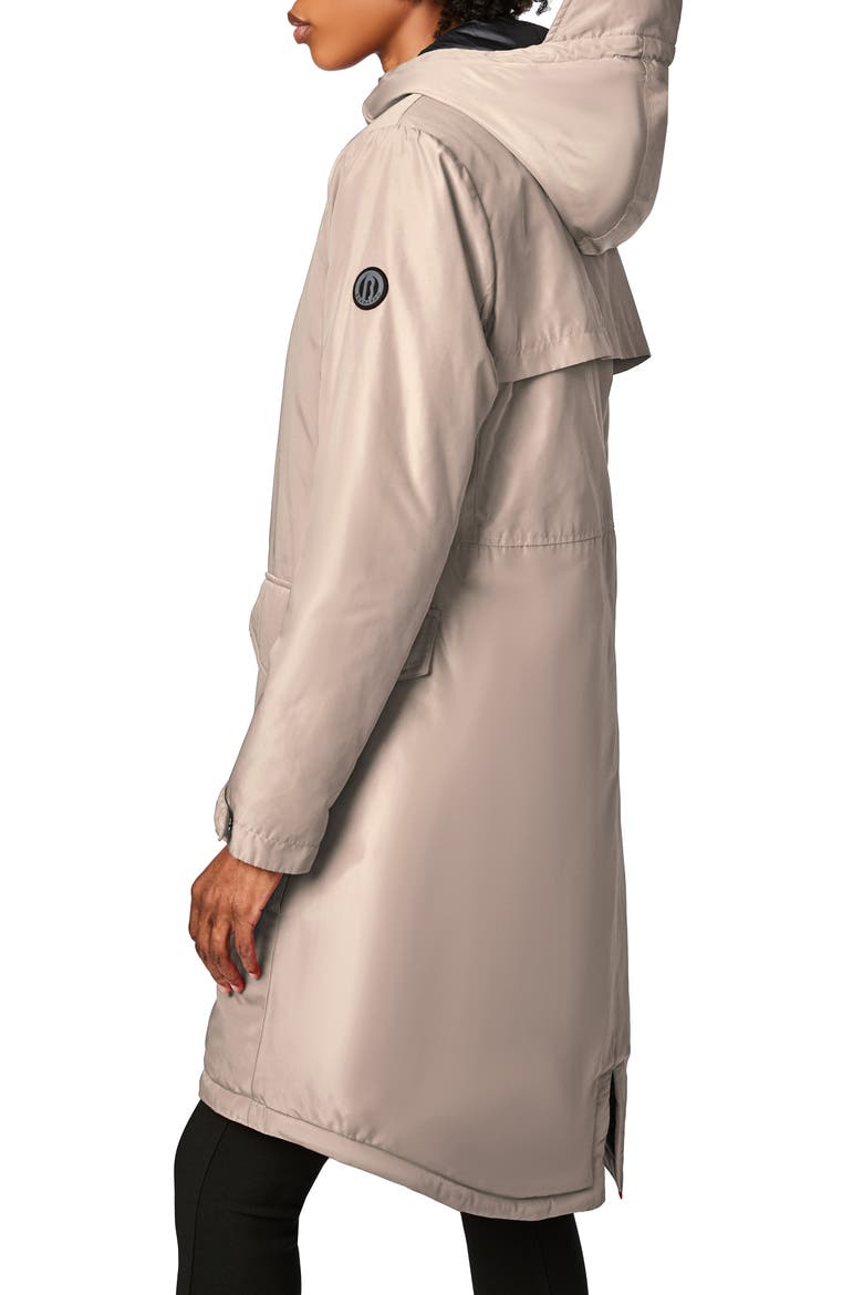 Insulated Hooded Raincoat, Alternate, color, FRAPPE