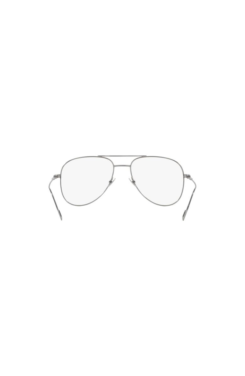 Saint Laurent 55mm Pilot optical glasses, Alternate, color, Silver