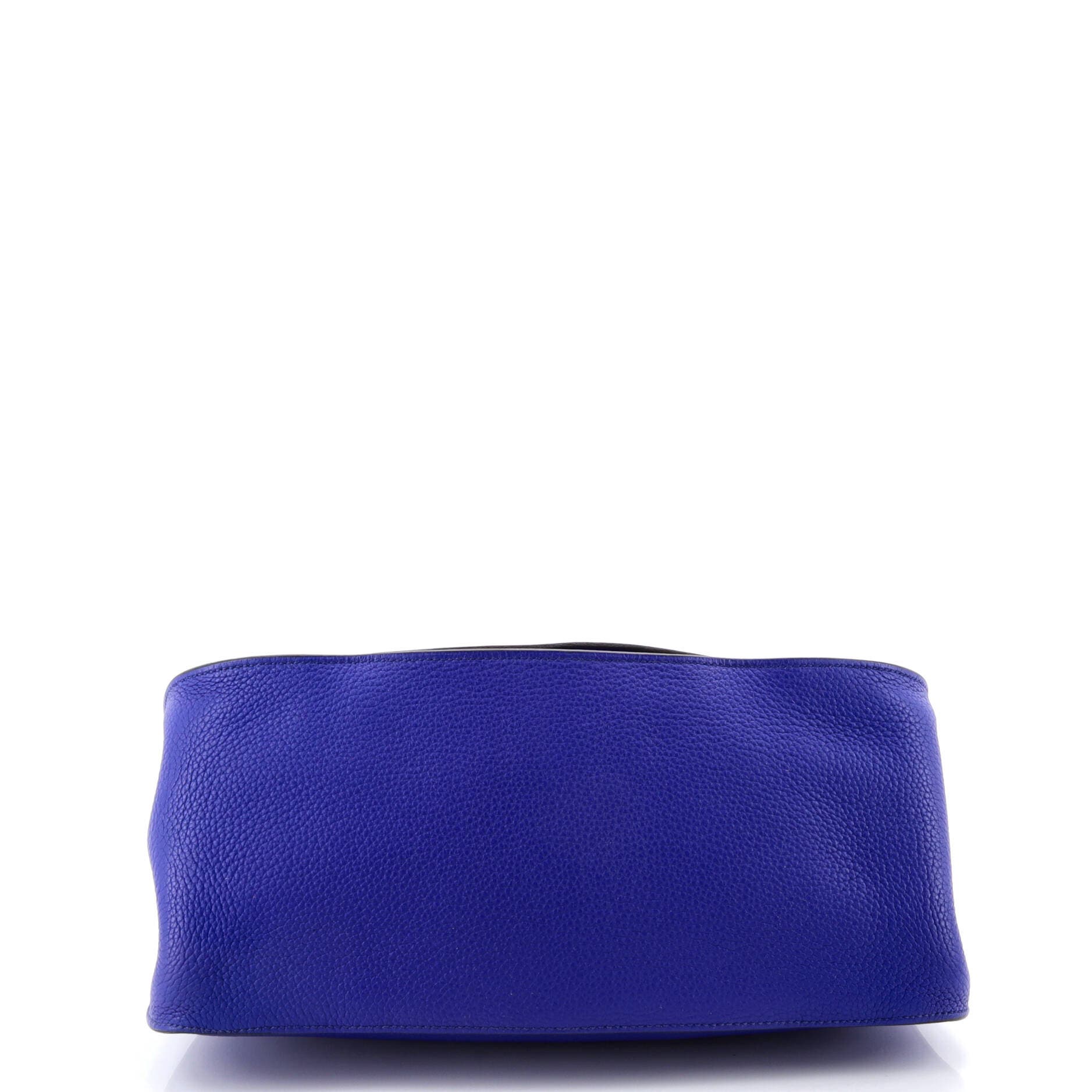 Pre-Owned Hermes Jypsiere Bag Clemence 34, Alternate, color, Bleu Electrique