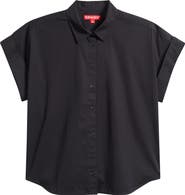 SPANX® Oversize Short Sleeve Cotton Button-Up Shirt