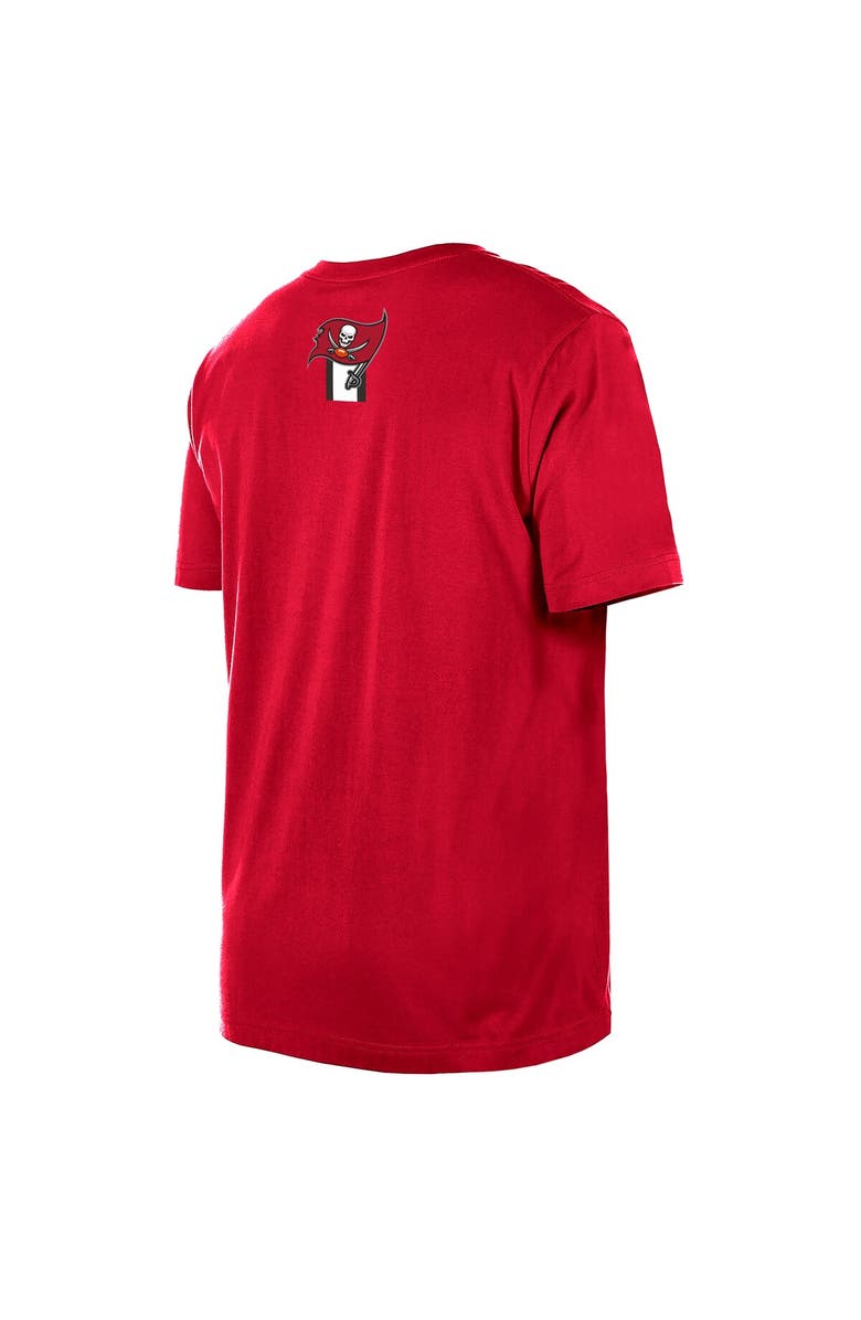 New Era Men's New Era Red Tampa Bay Buccaneers 3rd Down High Density Print T-Shirt, Alternate, color, Red