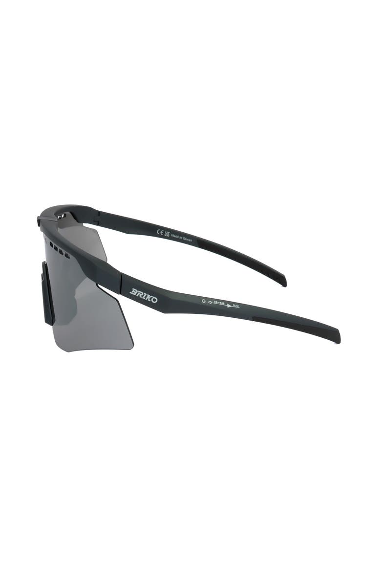 Shield Sport Sunglasses, Alternate, color, Black Metallic