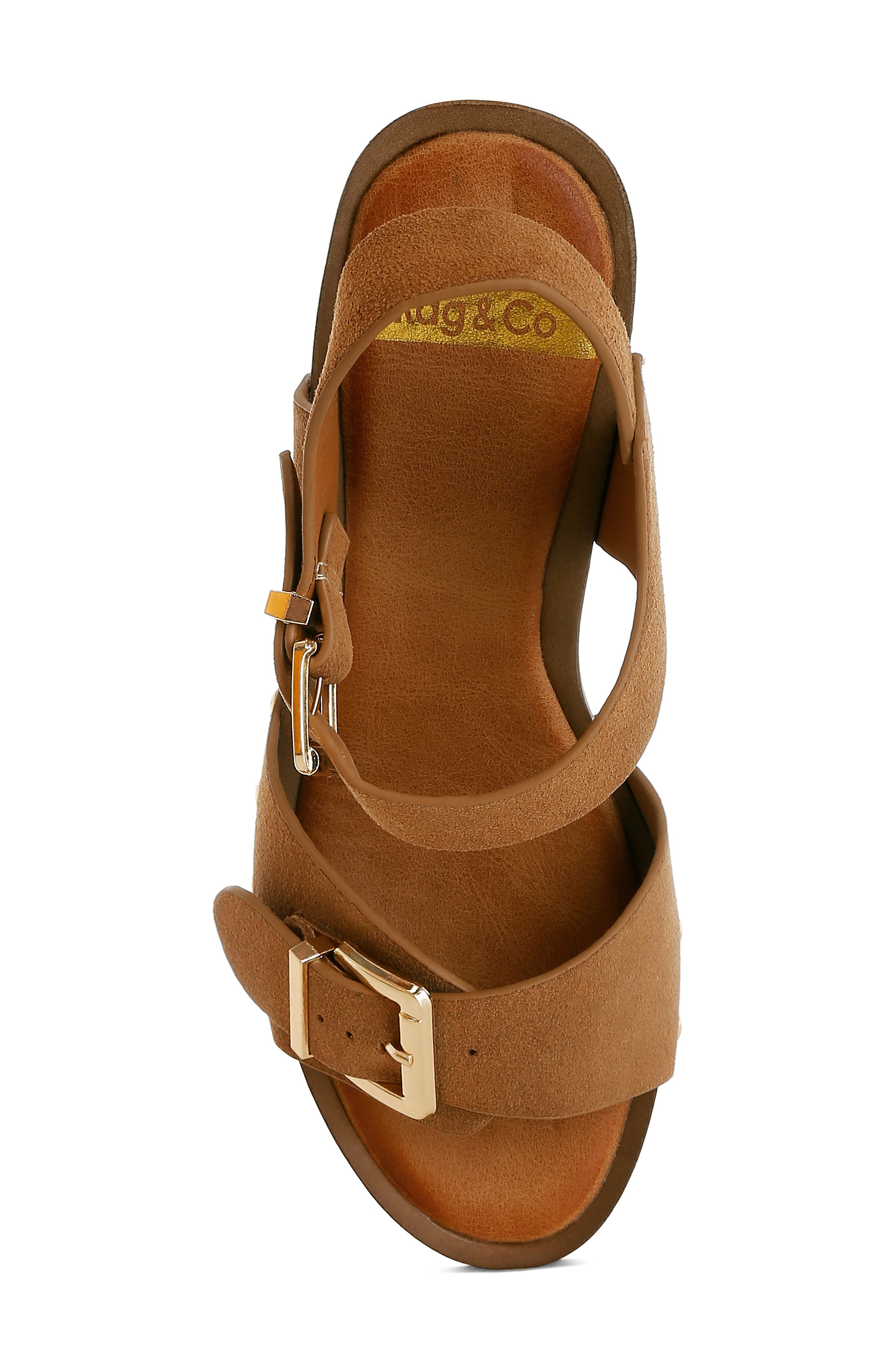 Rag & Co Lhasa Platform Sandal, Alternate, color, Tan