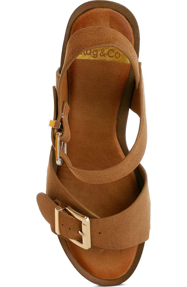Rag & Co Lhasa Platform Sandal, Alternate, color, Tan