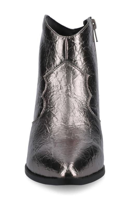 Journee Collection Taliah Western Ankle Boot In Black
