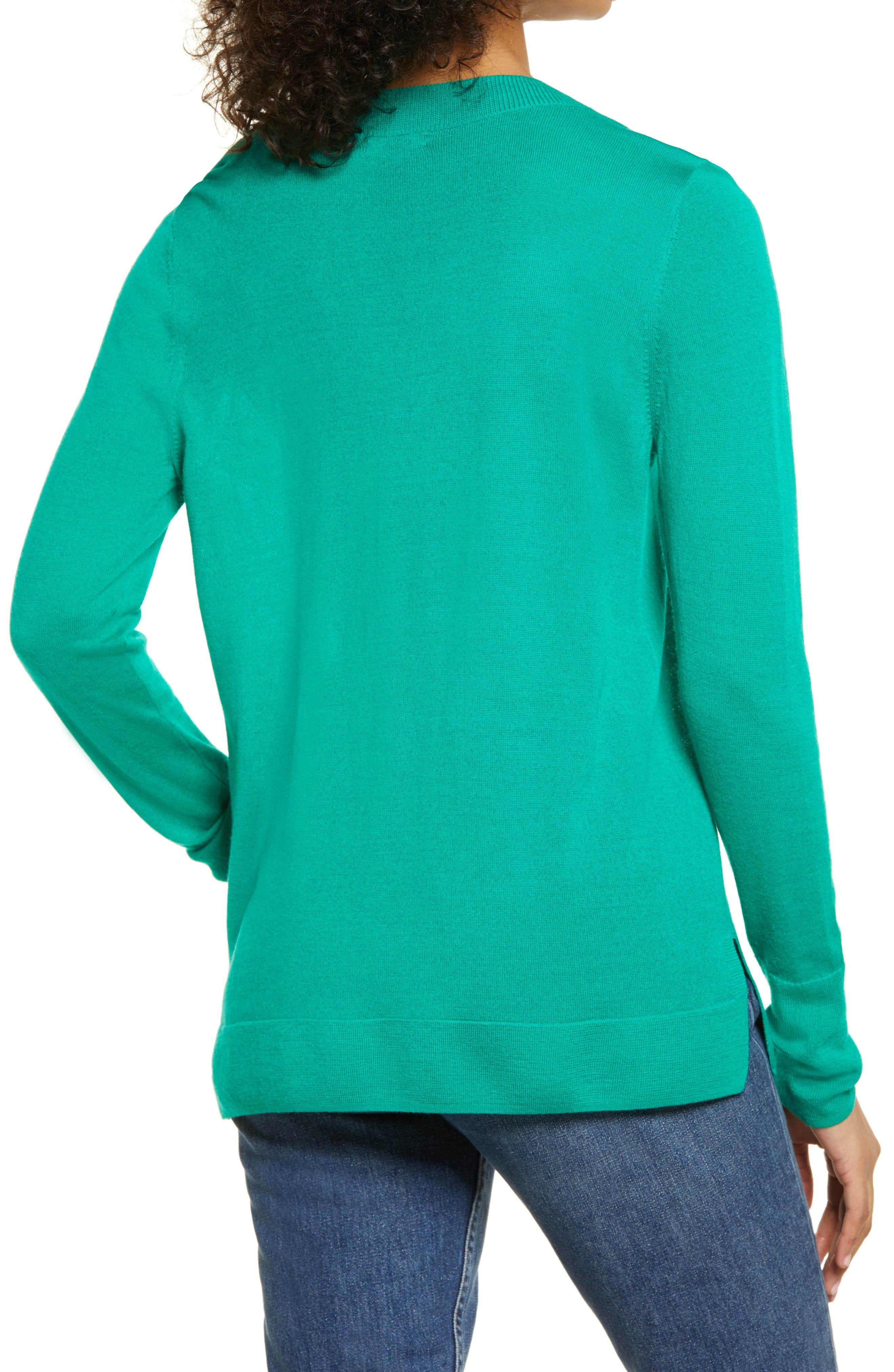 Halogen® V-Neck Merino Wool Blend Sweater (Women) | Nordstromrack