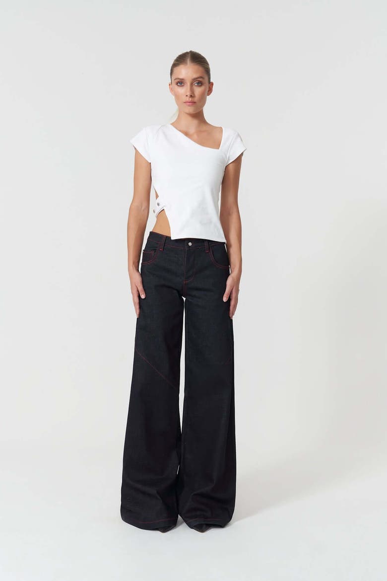 Davidson Wide Leg Pants, Alternate, color, Deep Blue