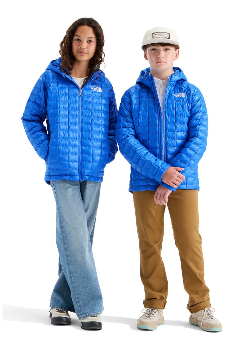 Kids' Thermoball Quilted Hooded Jacket, Alternate, color, ACTIVE BLUE
