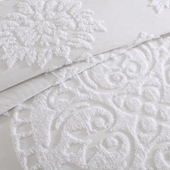 Medallion Cotton Chenille Bedspread