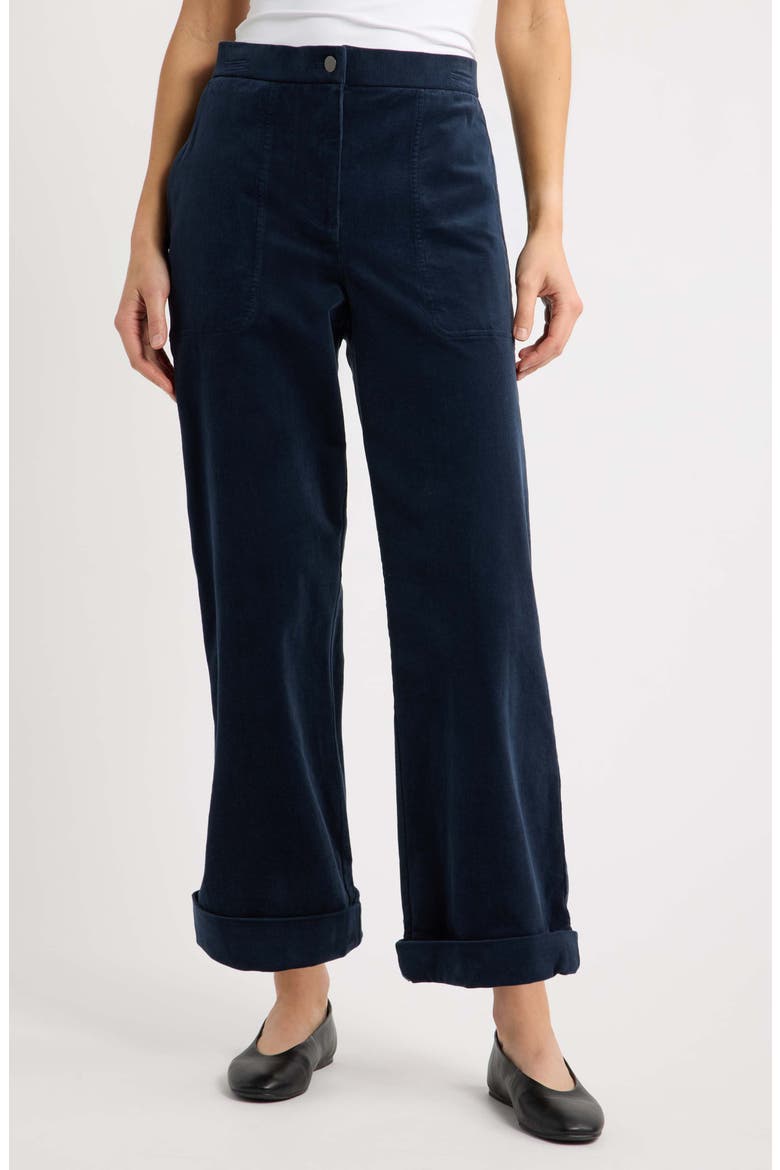 Straight Leg Ankle Pants, Main, color, MARITIME