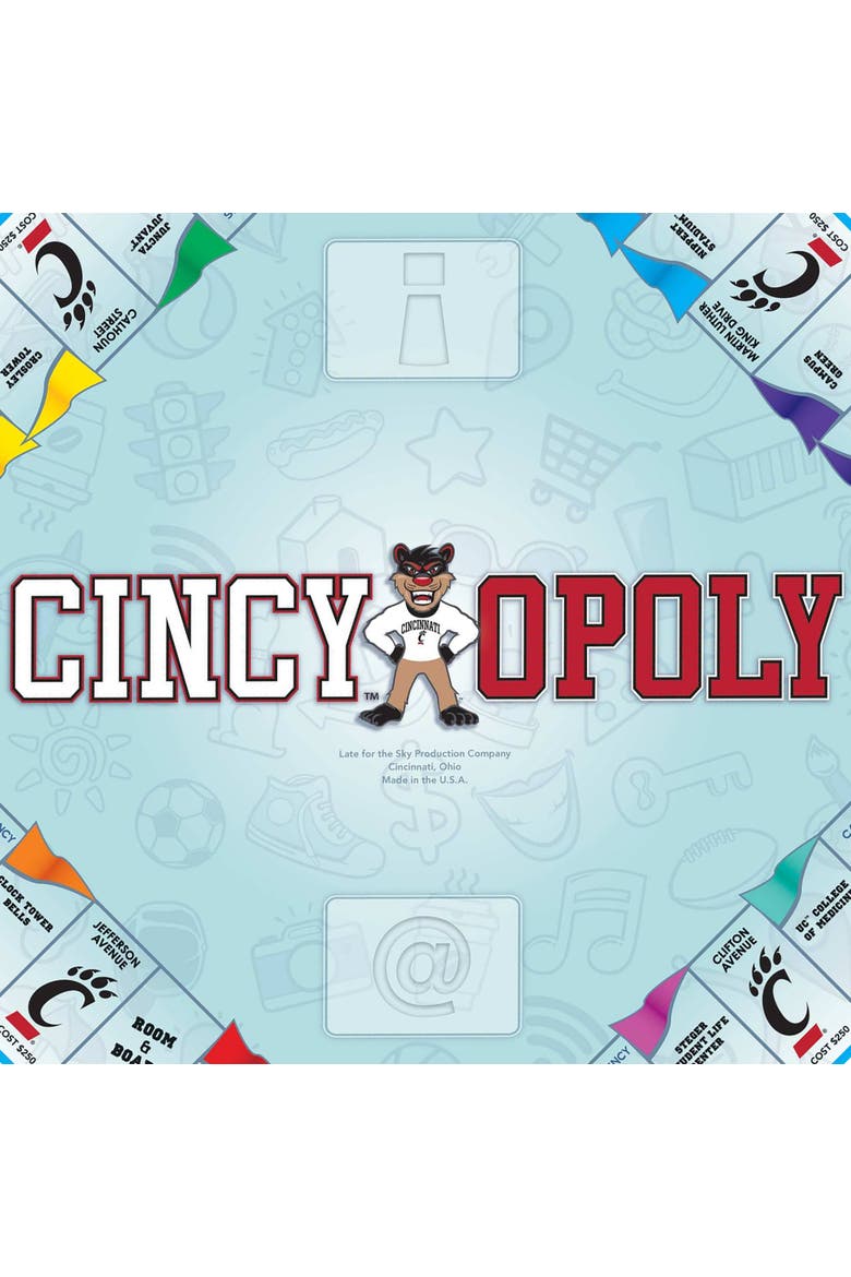 Cincy Opoly Board Game, Alternate, color, Multicolored