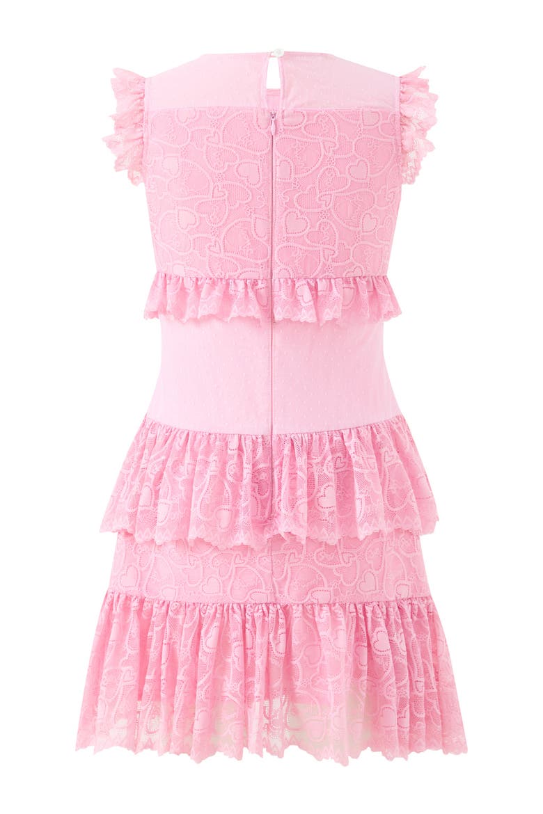 Lucy Frill Mini Dress, Alternate, color, Pink