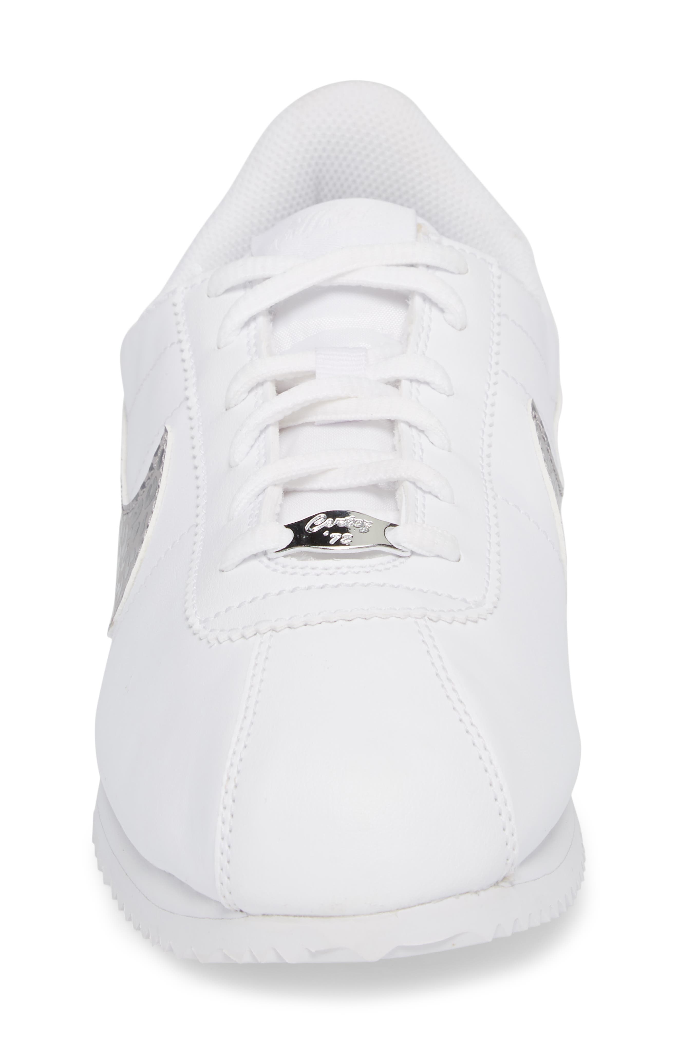 Cortez Basic SL Sneaker, Alternate, color, WHITE/ GREY/ GUNSMOKE