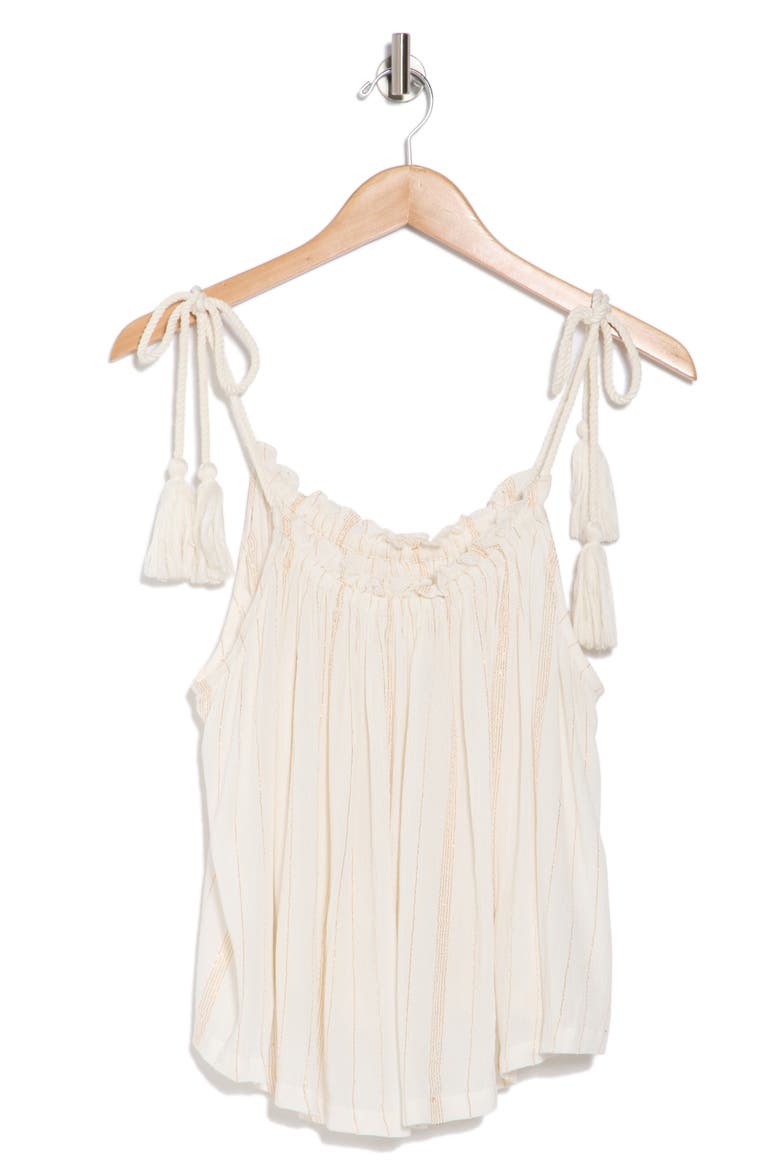 Stripe Cover-Up Tank Top, Alternate, color, WHITE W/ STRIPE