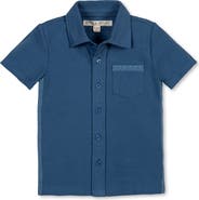 Hope & Henry Kids' Organic Short Sleeve Pique Shirt