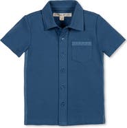 Hope & Henry Kids' Organic Short Sleeve Pique Shirt