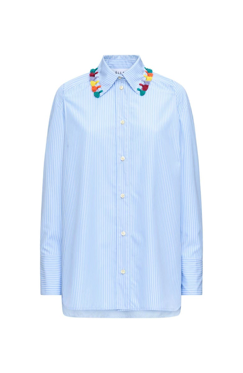 Callas Milano LYN Tassel collar shirt MC, Main, color, Blue