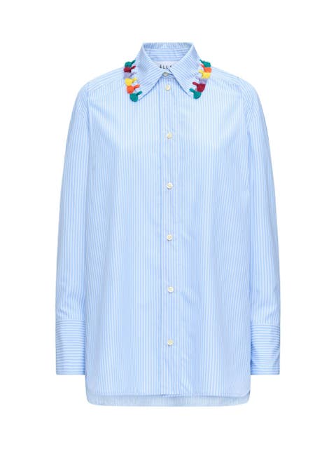 LYN Tassel collar shirt MC