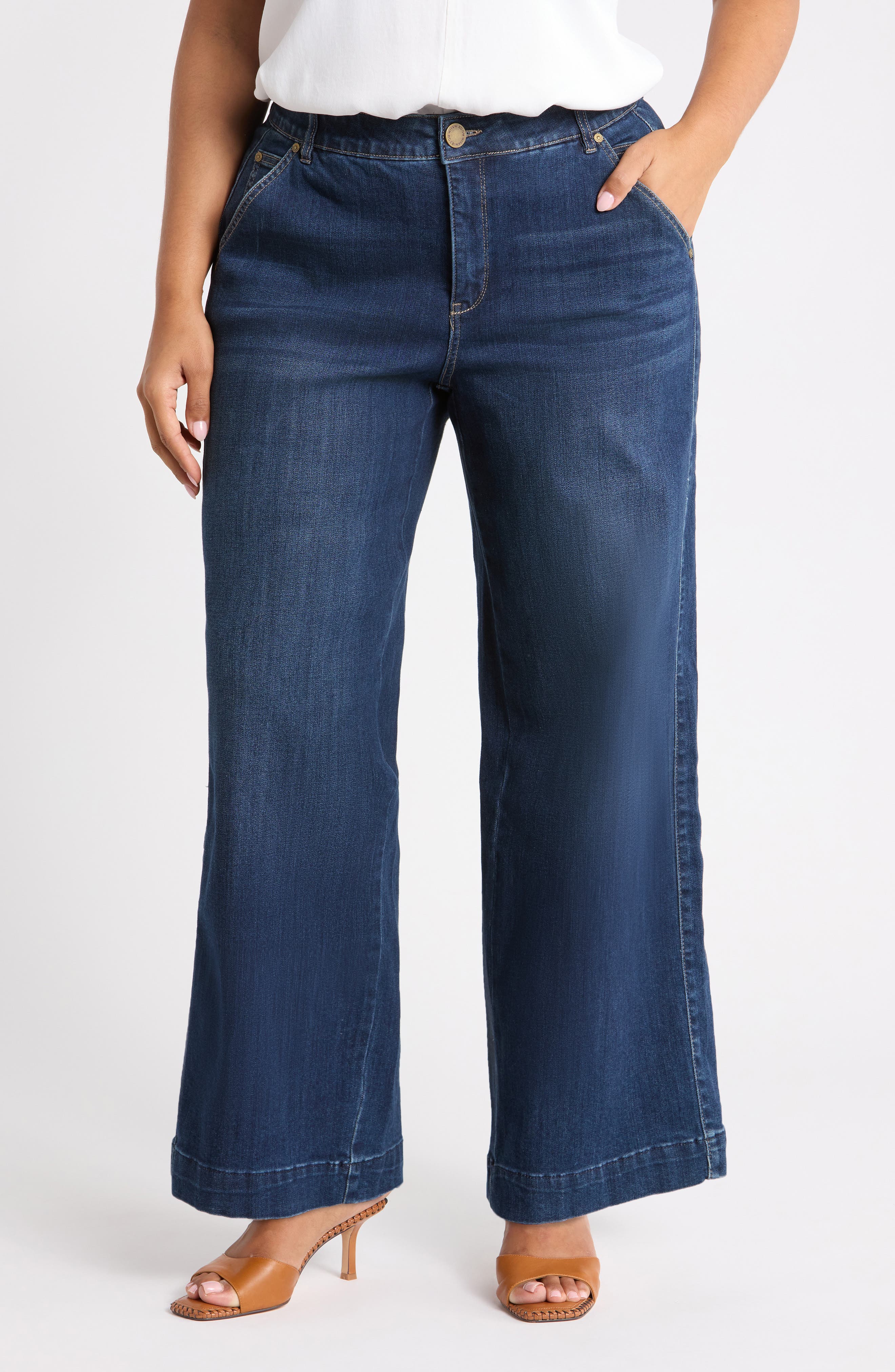 Wit & Wisdom Skyrise Wide Leg Jeans (Women) | Nordstrom