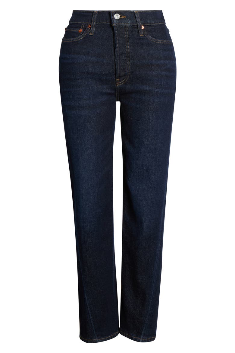 Twisted Stove Pipe Jeans, Alternate, color, DARK LADY BLUE