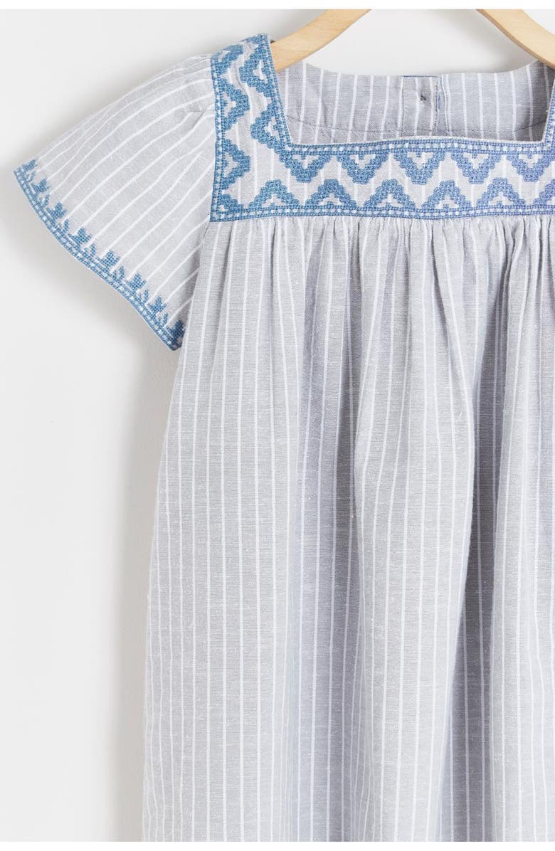 Babycottons Dress Gardenia Grey Linen for Toddler, Alternate, color, Grey