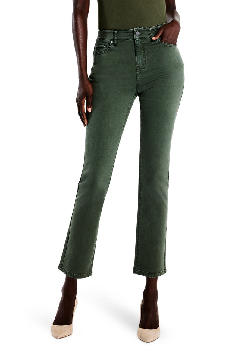 High Waist Ankle Straight Leg Jeans, Main, color, BRIAR