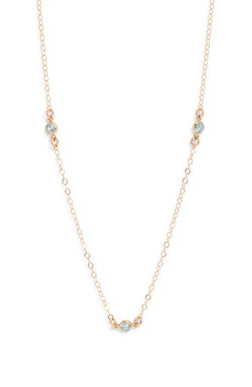 Set & Stones Birthstone Station Necklace In Gold