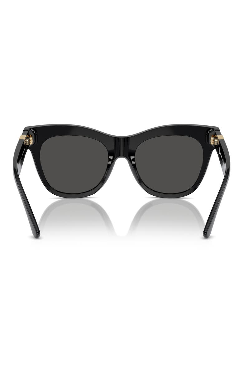 54mm Square Sunglasses, Alternate, color, BLACK
