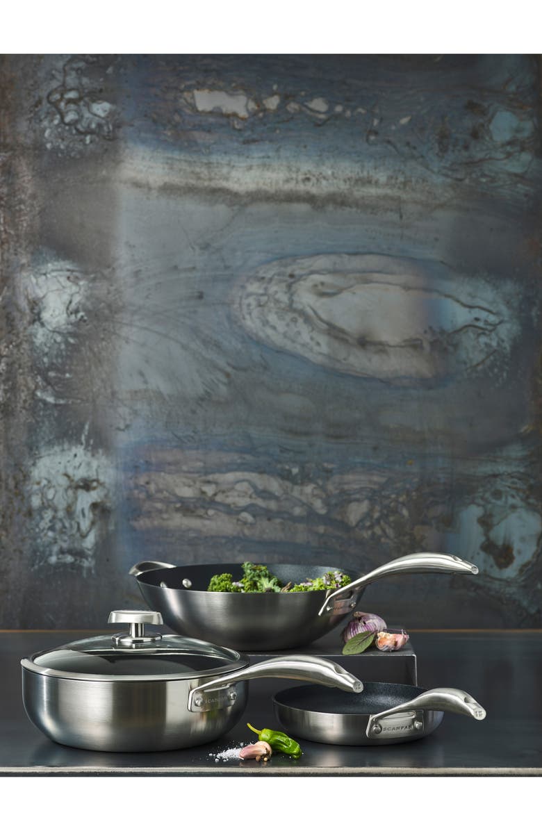 Scanpan CS+ 12.5-Inch Nonstick Wok, Alternate, color, Silver