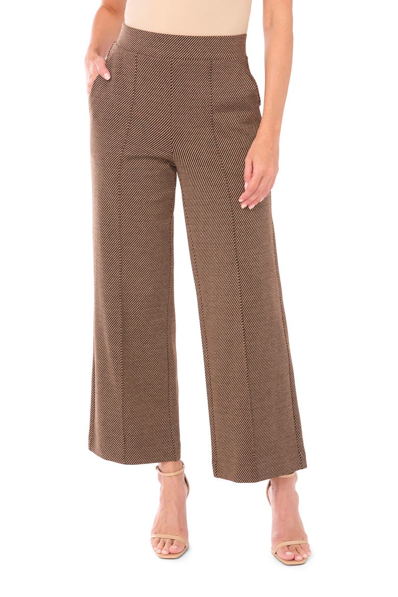 Pintuck Pleat Wide Leg Pants, Main, color, FOXTROT