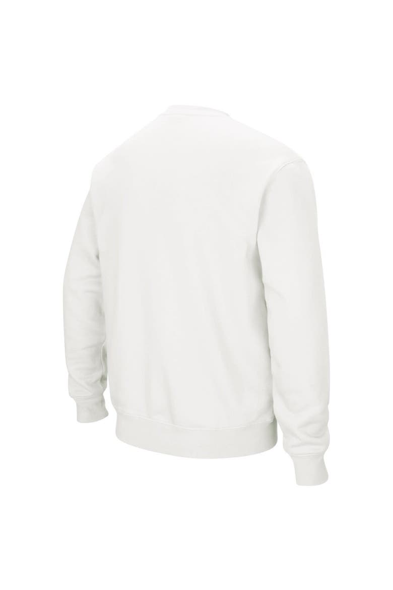 Men's Colosseum White Air Force Falcons Arch & Logo Sweatshirt, Alternate, color, White