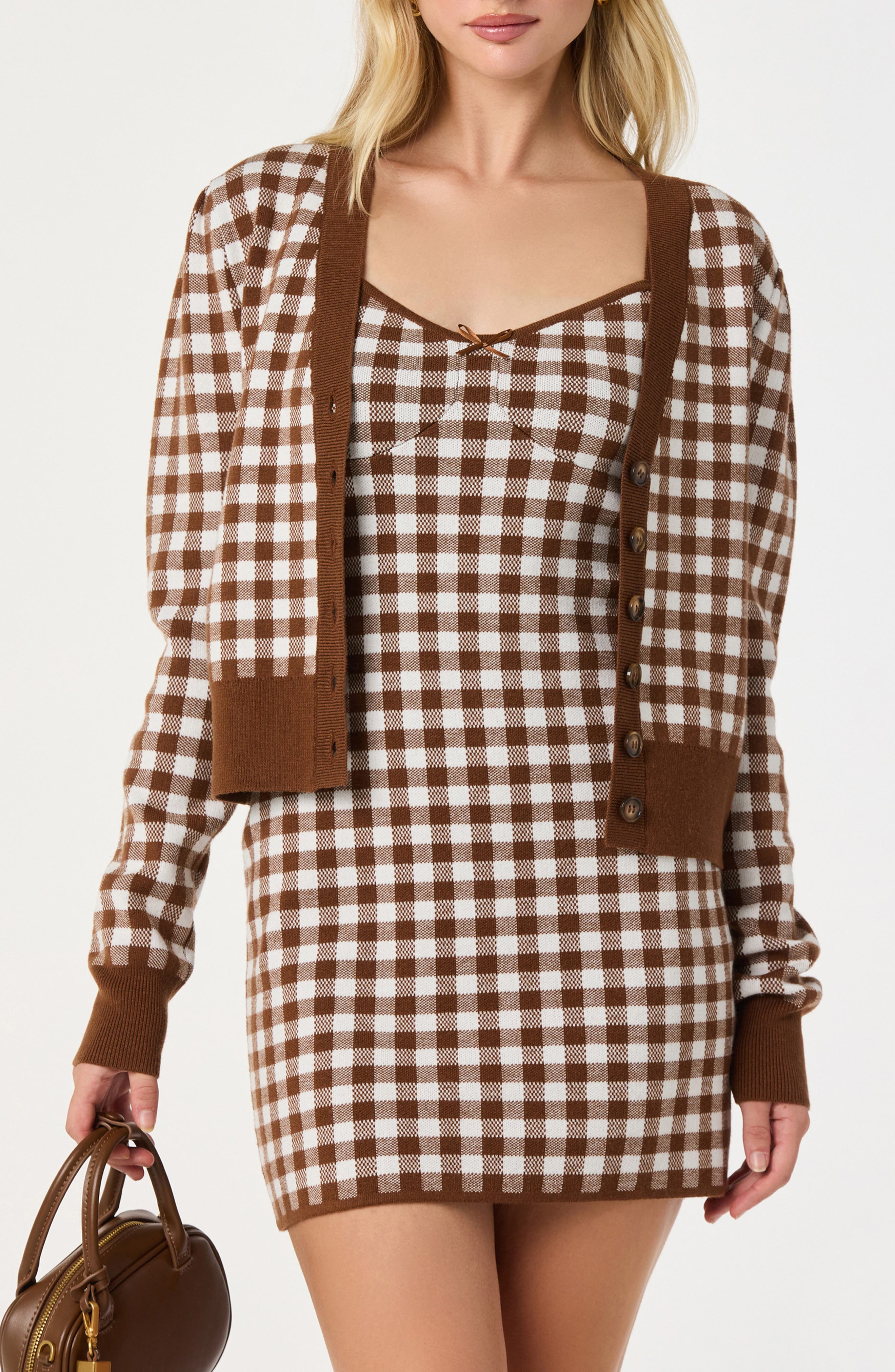 Gingham Cardigan