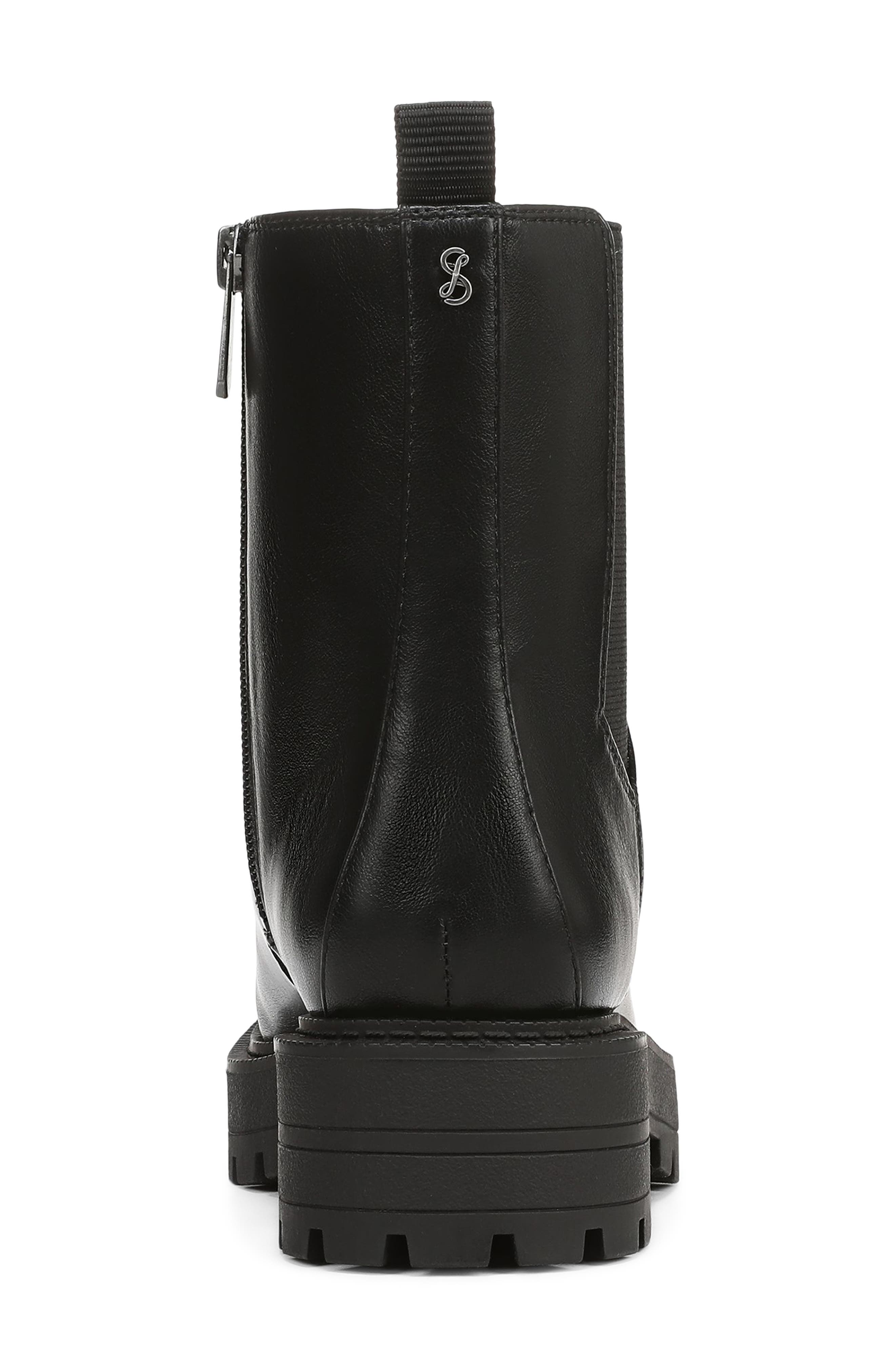 SAM & LIBBY Oak Lug Sole Boot, Alternate, color, Black