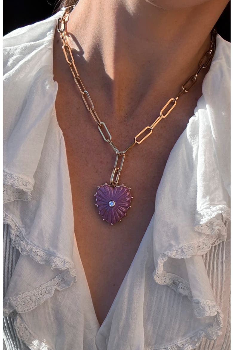Malene Heart Clip Charm, Alternate, color, PURPLE MICA